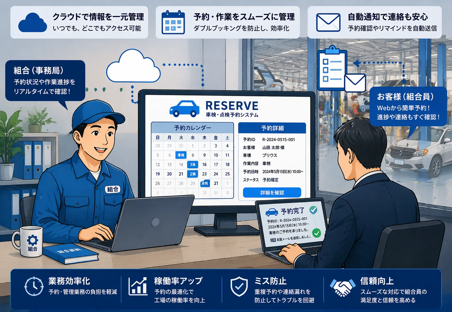オンライン入庫予約 詳細