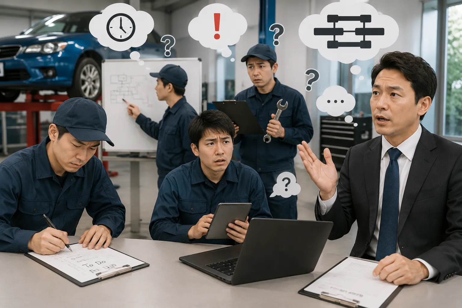 作業状況共有の属人化による管理負担